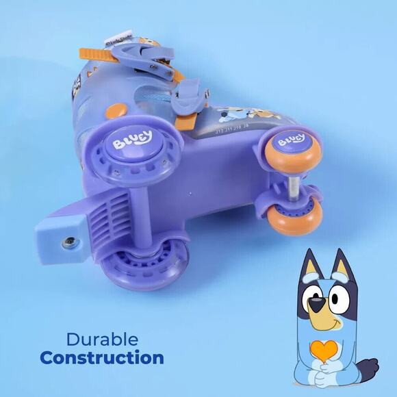 Bluey Trainer Light Up Wheels Kids' Roller Skates Adjustable 9-12 - Picture 4 of 5